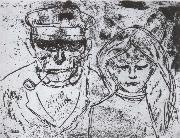 Fisherman and his daughter Edvard Munch